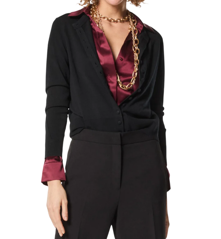 Cardigan da donna con collo alla coreana