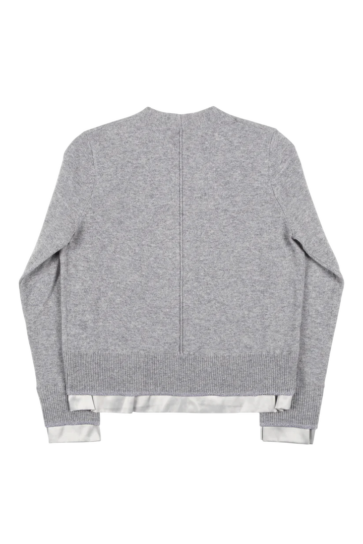 Cardigan da donna grigio chiaro