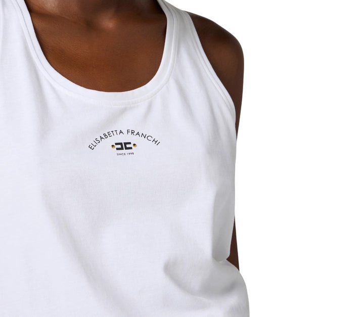 Canotta da donna in jersey con logo