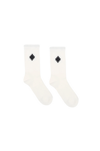 Calzini unisex in cotone bianco