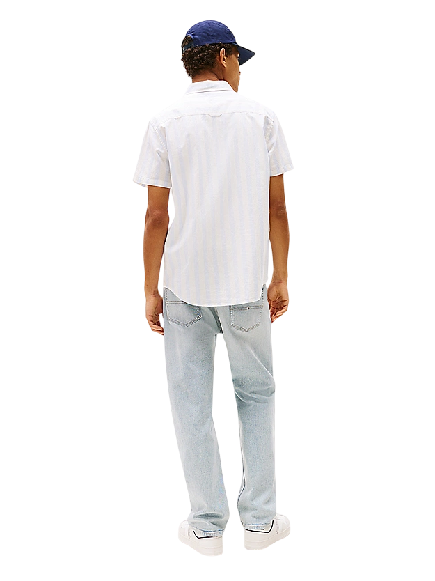 Camicia regular fit in misto lino