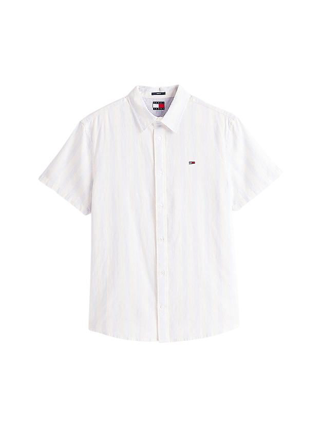 Camicia regular fit in misto lino