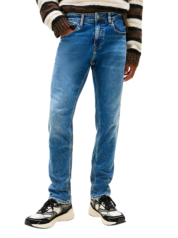 Jeans da uomo slim fit lavaggio medio