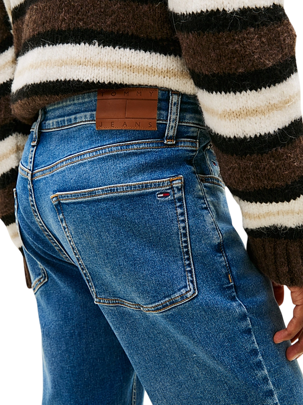 Jeans da uomo slim fit lavaggio medio