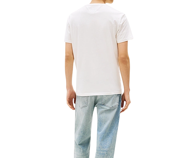 T-shirt da uomo bianca con logo