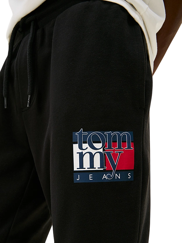 Joggers slim fit in spugna con logo