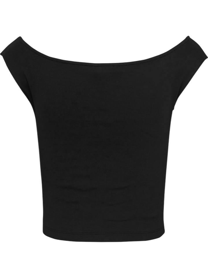 Tommy Hilfiger t-shirt slim fit con scollatura a barca nera
