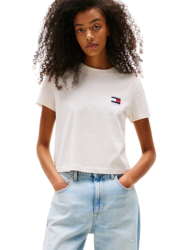 T-shirt con bandiera sul retro