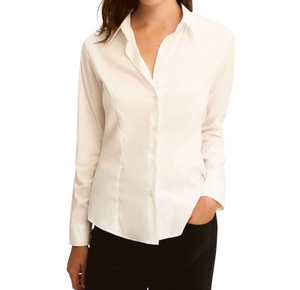 Camicia bianca slim fit da donna