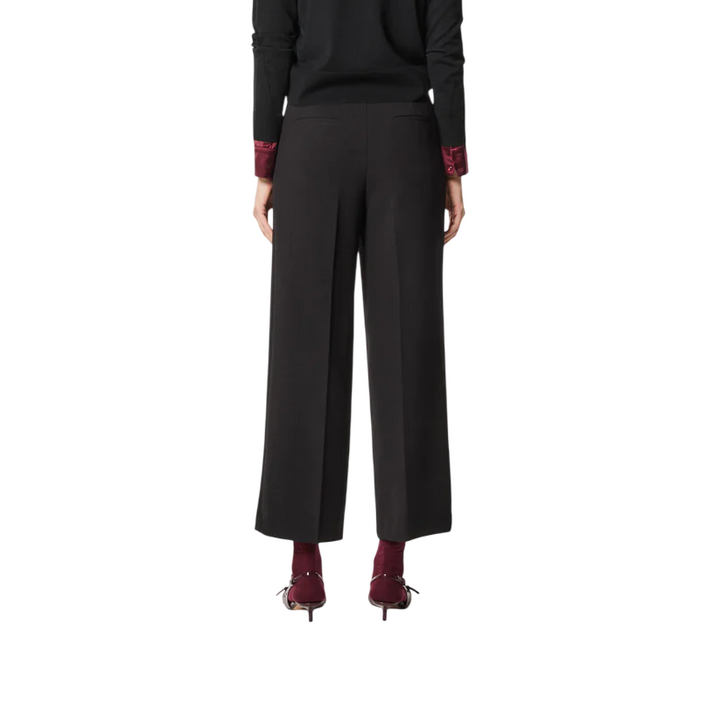 Pantaloni a gamba larga da donna neri