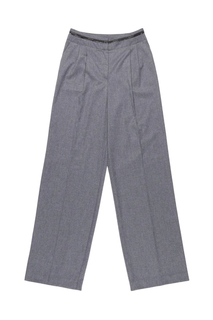 Pantaloni a gamba larga da donna grigi