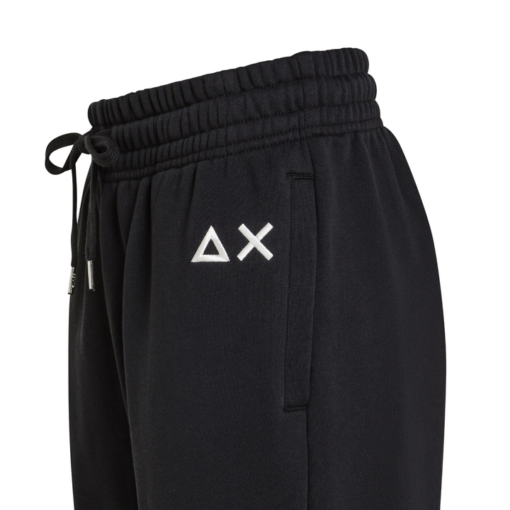 Pantaloni in felpa da donna neri con logo