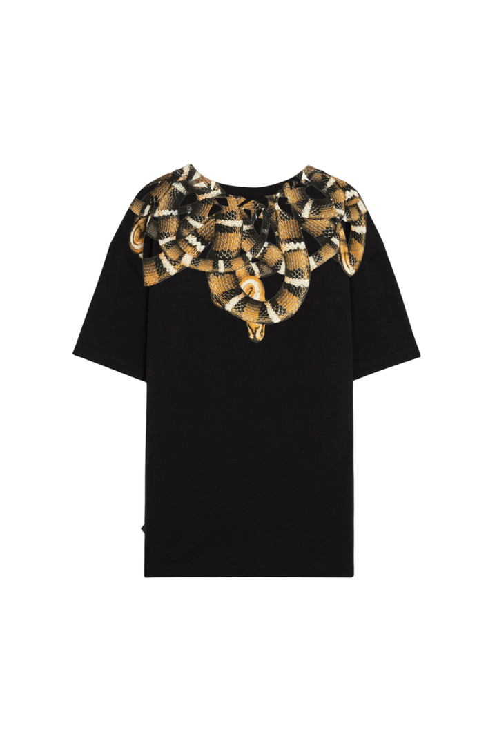 T-shirt da uomo con stampa serpenti