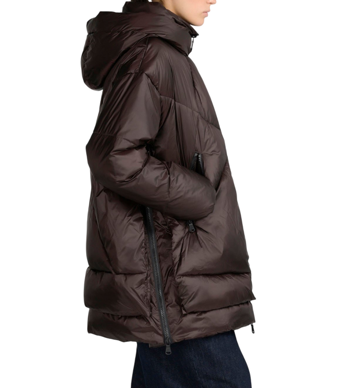 Piumino da donna eugenie mid 2.0 black coffe