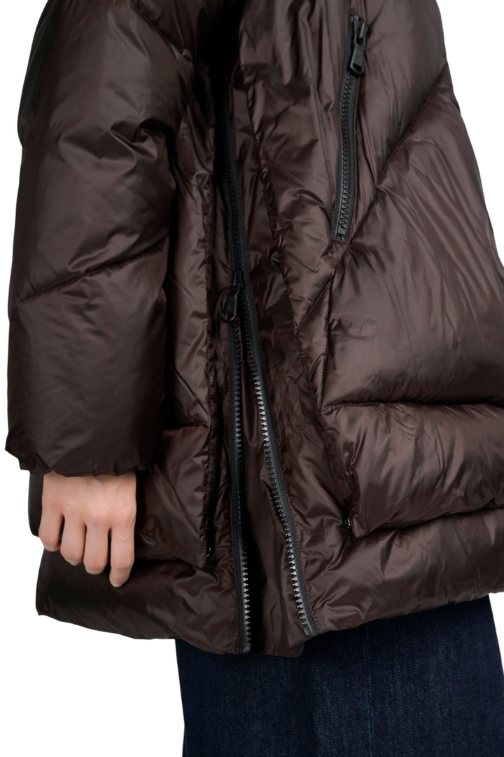 Piumino da donna eugenie mid 2.0 black coffe