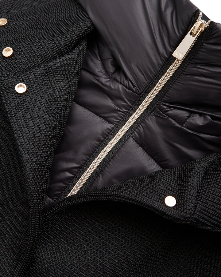 Cappotto da donna con pettorina nero