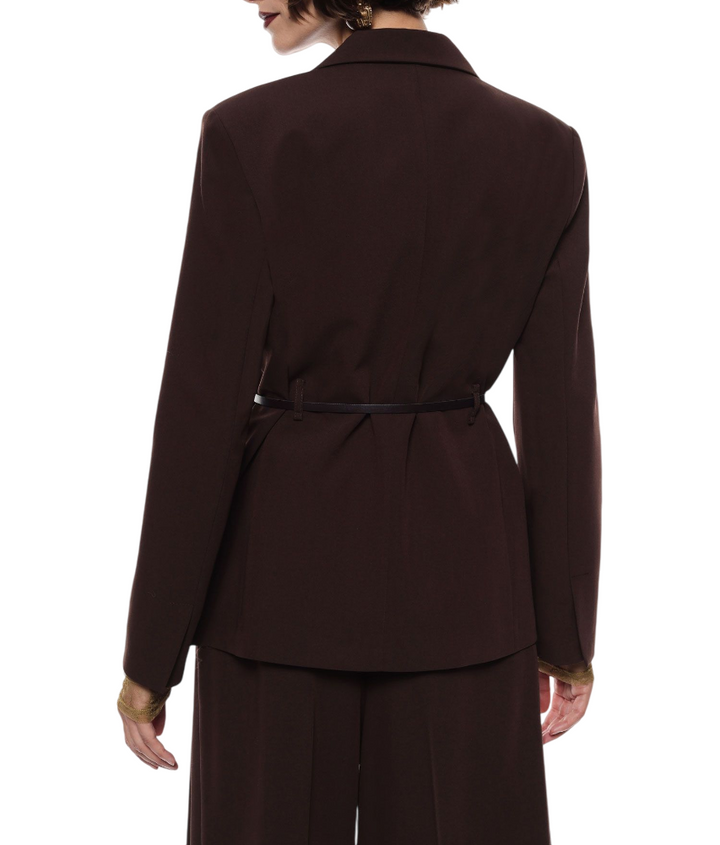 Blazer da donna con cintura moro