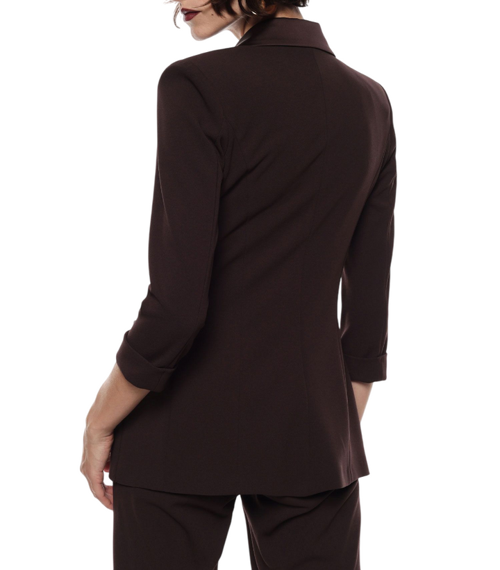 Blazer doppiopetto da donna color moro