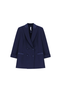 Blazer doppiopetto da donna blu