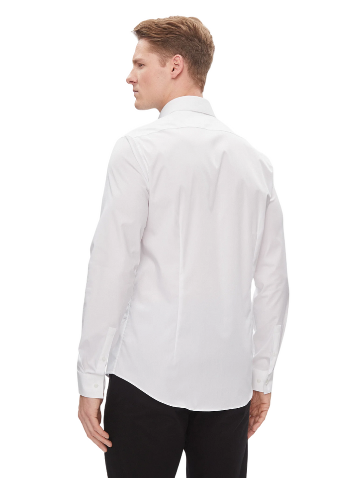 Camicia poplin contrast slim fit