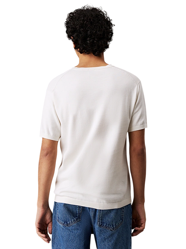 T-shirt di maglia in cotone di lusso