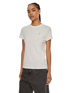 Calvin Klein T-shirt Emb Graphic K20K208061 Bianco Slim Fit