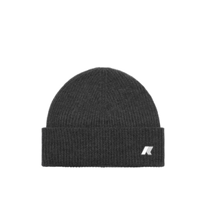 Cappello invernale in lana unisex grigio scuro melange