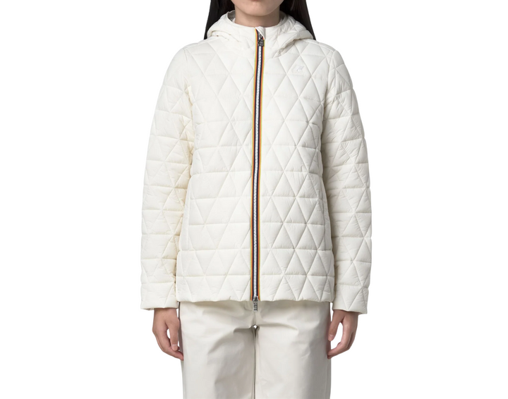 Giacca trapuntata da donna bianca