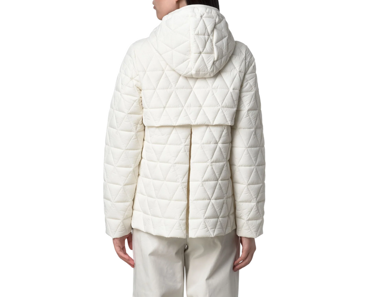 Giacca trapuntata da donna bianca