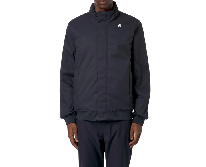 Giacca corta impermeabile da uomo blu