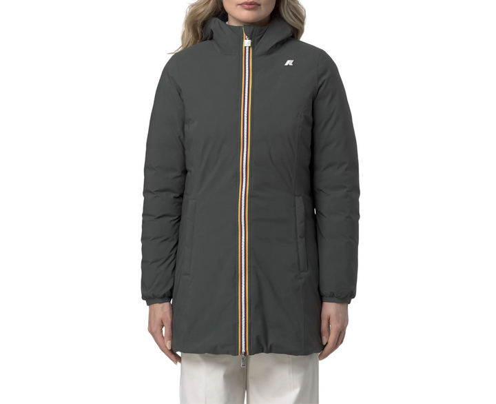 Giacca da donna 'DENISE ST THERMO REVERSIBLE GREEN BLACKISH-BLACK PURE'
