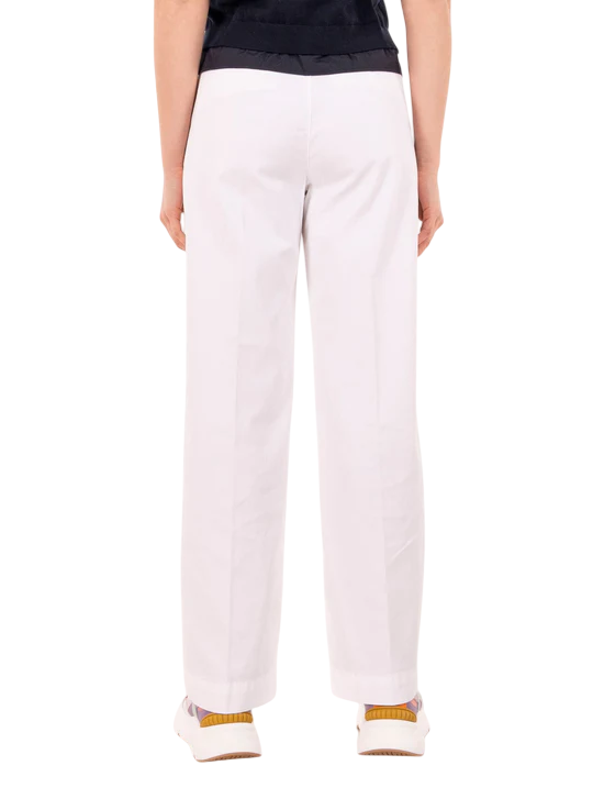 Pantalone  Roy Roger's in Cotone e Lyocell Bianco