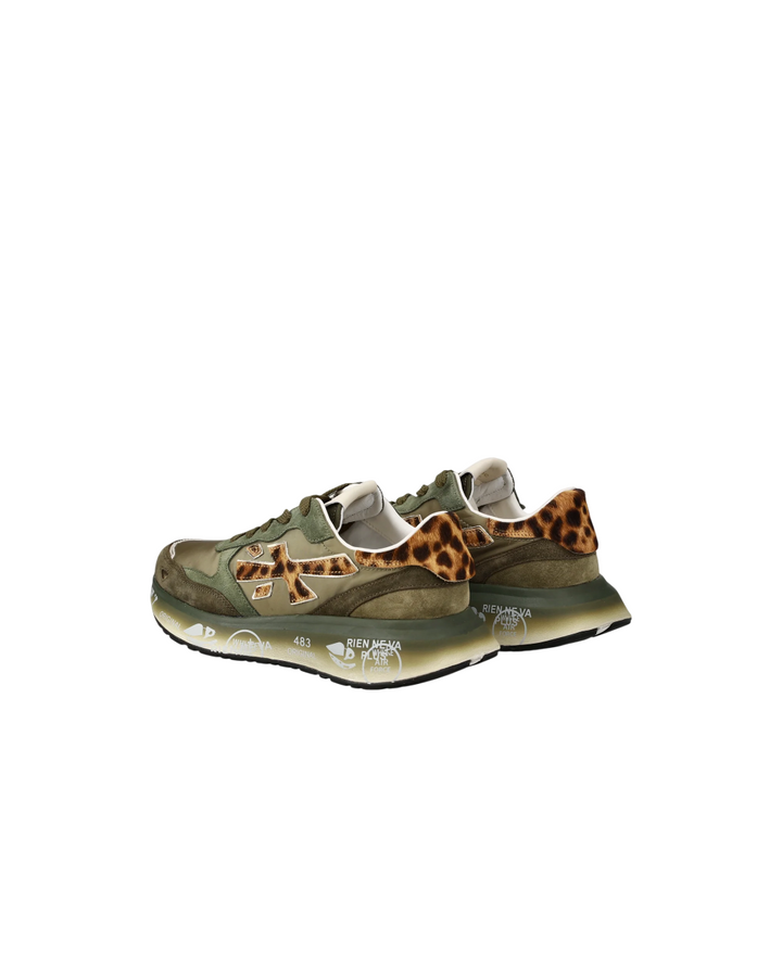 Sneakers da donna 'LAURYN 7790 MILITARY GREEN/LEOPARD'