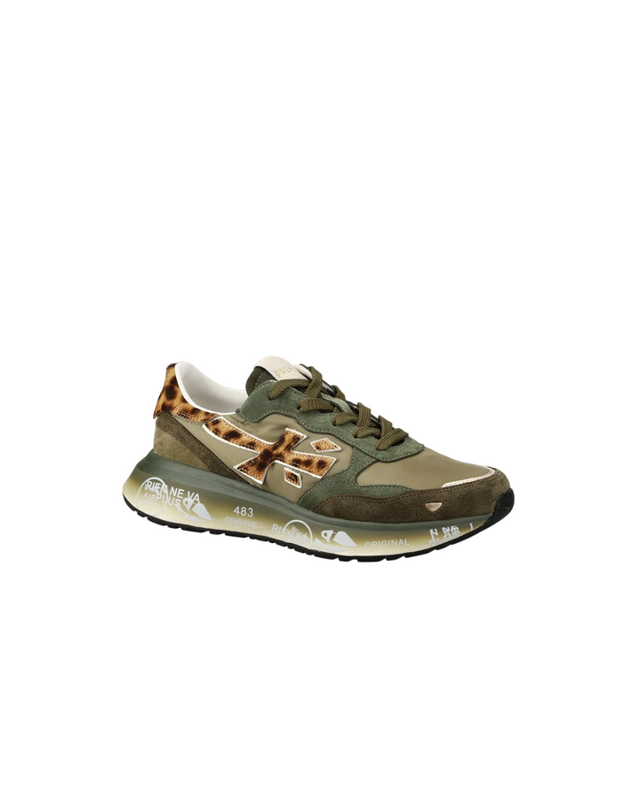 Sneakers da donna 'LAURYN 7790 MILITARY GREEN/LEOPARD'