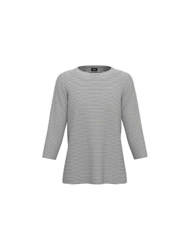 T-shirt manica a tre quarti - Nero