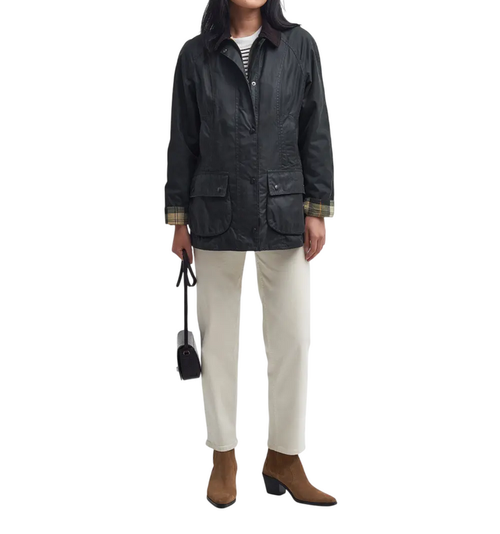 Giacca cerata da donna 'beadnell jacket' sage