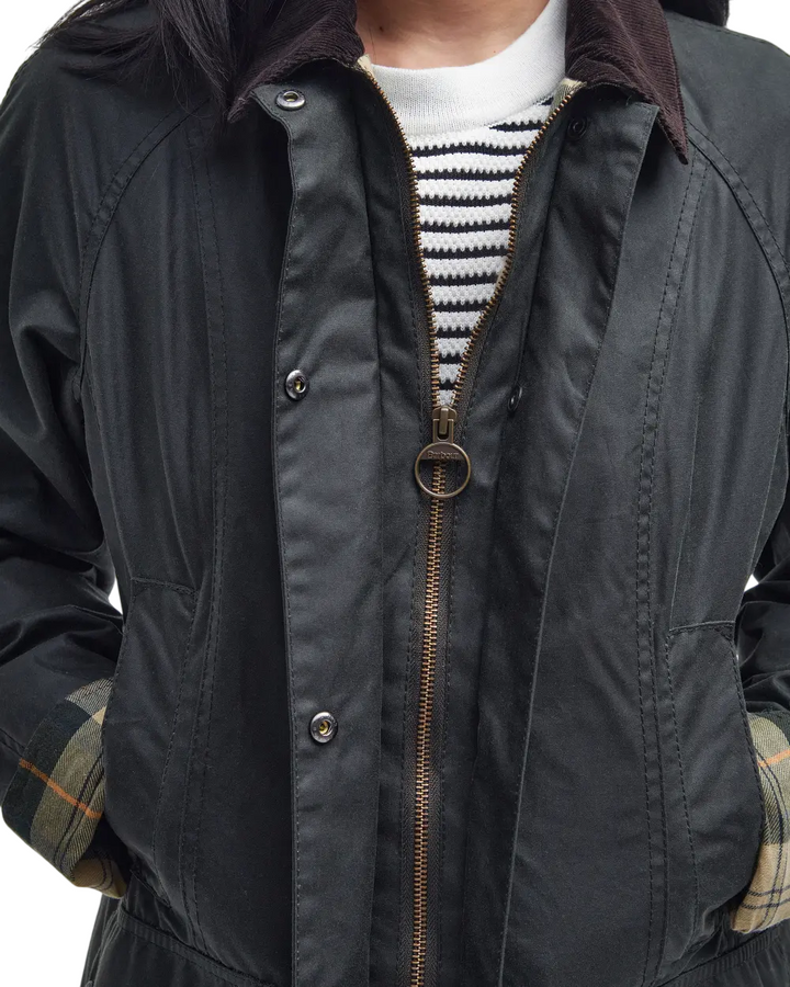 Giacca cerata da donna 'beadnell jacket' sage