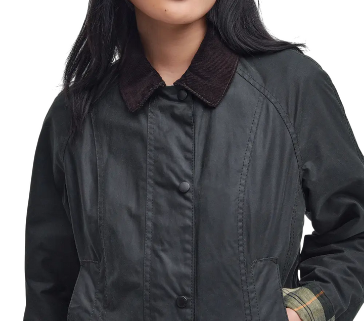 Giacca cerata da donna 'beadnell jacket' sage