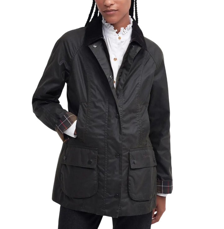 Giacca cerata da donna 'beadnell jacket' oliva