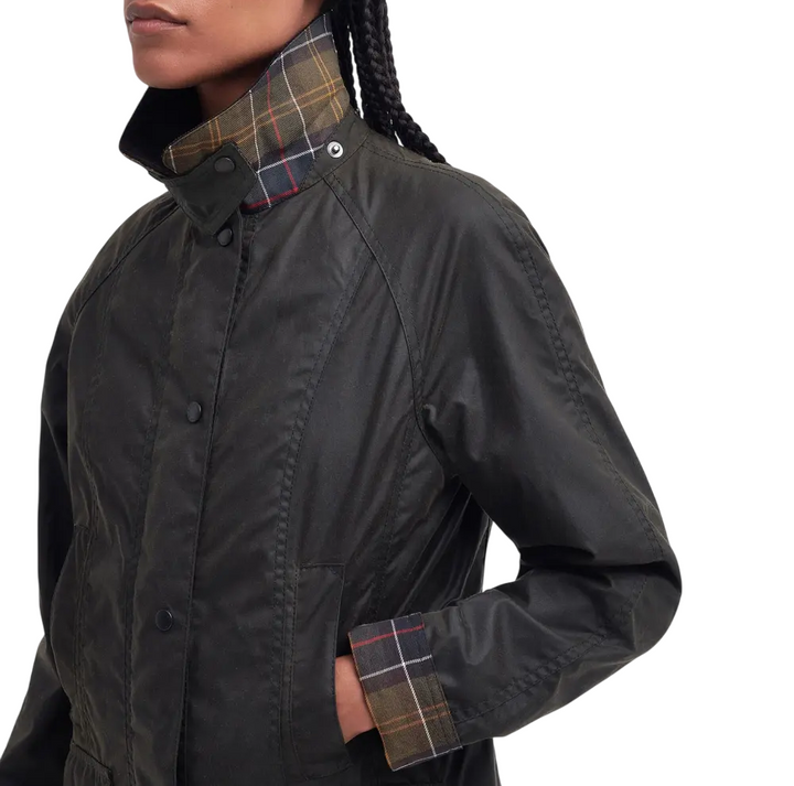 Giacca cerata da donna 'beadnell jacket' oliva