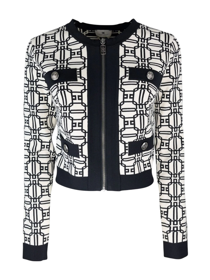 Elisabetta Franchi Maglione Bianco Donna