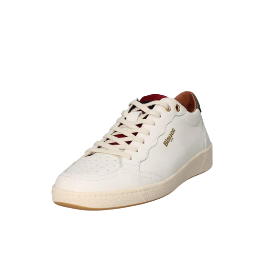 SCARPE BLAUER UOMO SNEAKER MURRAY IN PELLE CREAM/MILITARY S5MURRAY01LEA