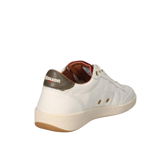SCARPE BLAUER UOMO SNEAKER MURRAY IN PELLE CREAM/MILITARY S5MURRAY01LEA
