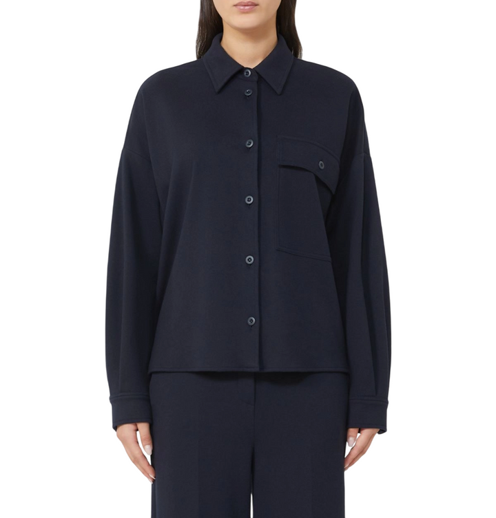 Giacca da donna in jersey blu