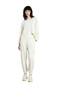 Pantaloni cargo monocolour