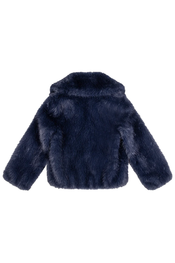 Ecopelliccia da donna navy blue