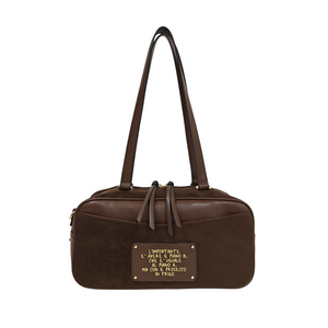 Borsa a bauletto color testa di moro