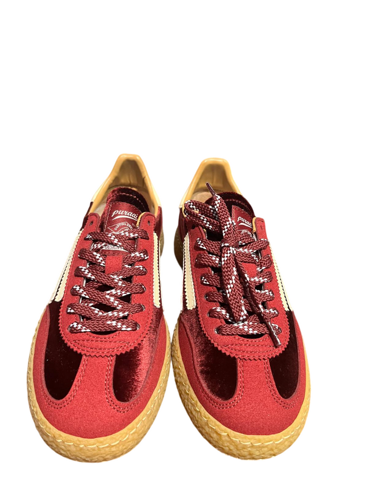 Sneakers da donna bordeaux