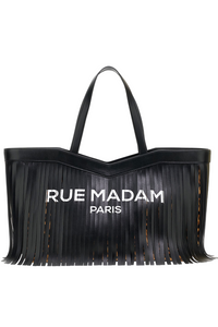 Borsa shopping in ecopelle leo black