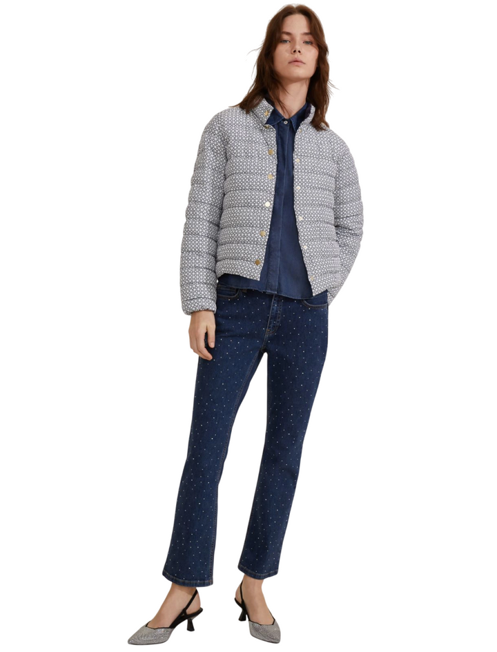 Camicia smanicata da donna in chambray